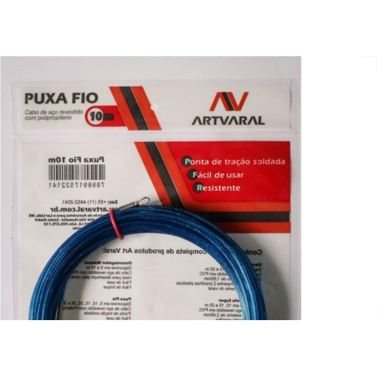 Passa Fio Nylon Artvaral Com Cabo Aco 10M 2.02.001 Passa Fio Nylon Artvaral Com Cabo Aco 10M 2.02.001