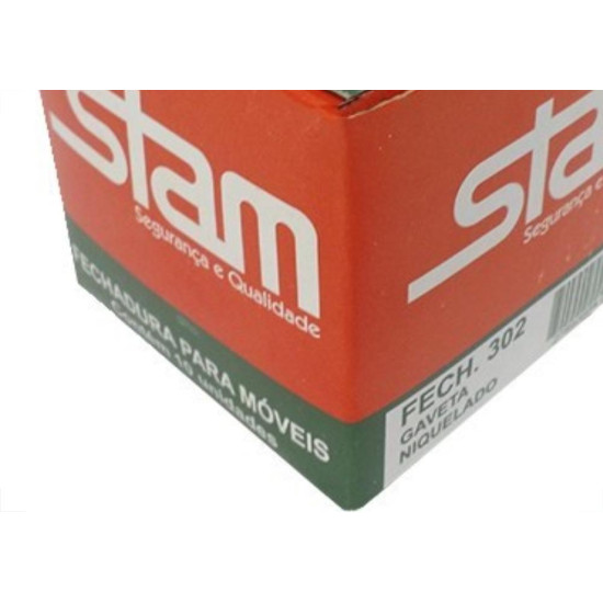 Fechadura Stam 302 Moveis Com 10Pecas 12209 Fechadura Stam 302 Moveis Com 10Pecas 12209