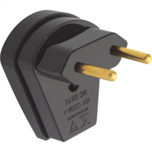 Pino Prensa Cabo Fame 2 Polos 10A Preto 