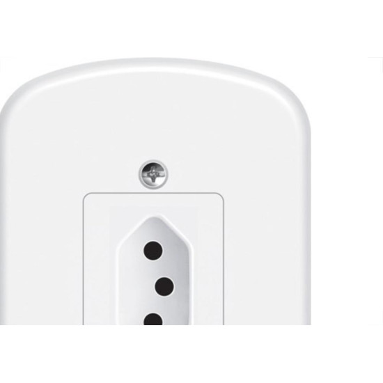 Conjunto Fame 4X2 Branco Com Placa 1Tomada 10A 