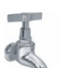 Torneira Metal Jardim Marte Curta 1128 1/2 E 3/4 Cromada 8576