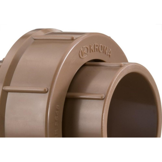 Uniao Marrom Krona Liso Liso 40Mm 477 - Kit C/10 Uniao Marrom Krona Liso Liso 40Mm 477 - Kit C/10