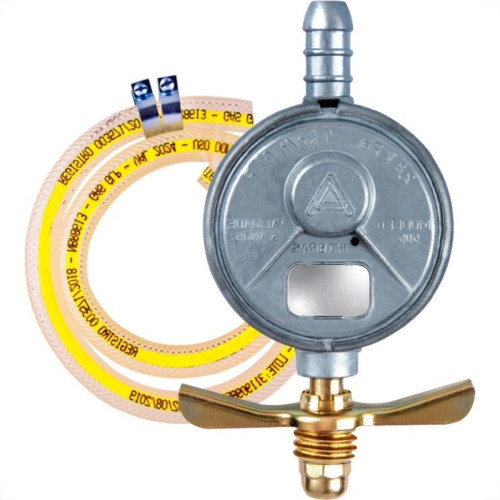 Regulador Gas Alianca Pequeno 505 Com Mangueira 61777 Regulador Gas Alianca Pequeno 505 Com Mangueira 61777