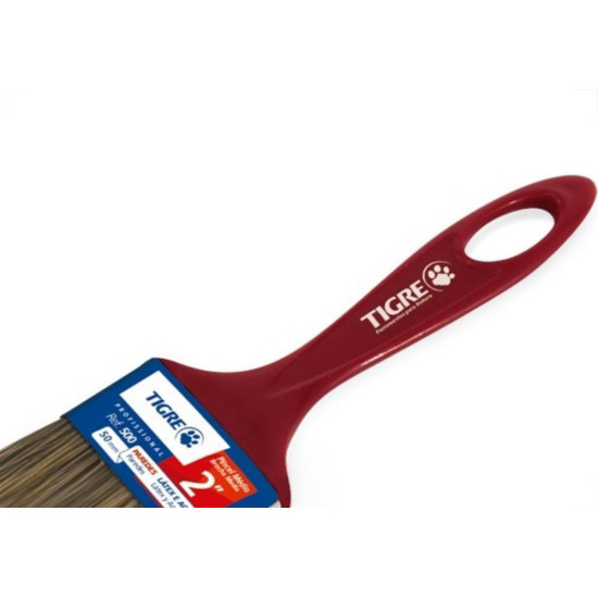 Pincel Trincha Pintura Tigre 500 X 1/2'' Vermelha - Kit C/12 Pincel Trincha Pintura Tigre 500 X 1/2'' Vermelha - Kit C/12