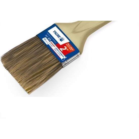 Pincel Trincha Pintura Tigre 573 X 1/2'' Creme - Kit C/12 Pincel Trincha Pintura Tigre 573 X 1/2'' Creme - Kit C/12