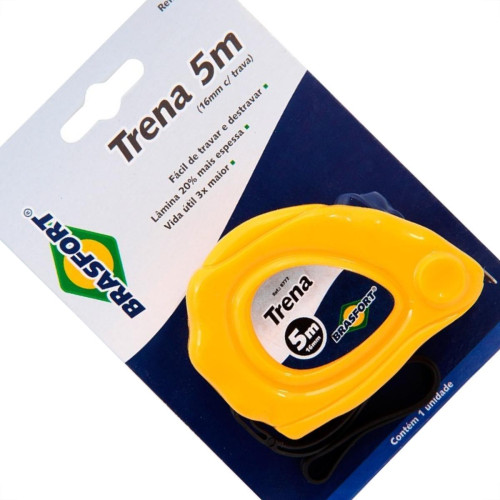 Trena Brasfort Colorida Abs 5M16Mm Com Trava 8777 - Kit C/12