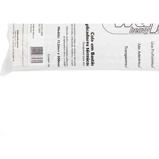 Refil Silicone Pistola Waft 1/2X30 1Kg Incolor 6201 Refil Silicone Pistola Waft 1/2X30 1Kg Incolor 6201
