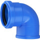 Cotovelo Azul Krona Para Tubo 38X40Mm 624 - Kit C/25 Cotovelo Azul Krona Para Tubo 38X40Mm 624 - Kit C/25