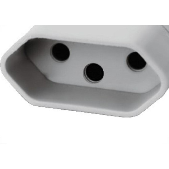 Pino Femea 2 Polos+Terra Perlex 10A Cinza 2043