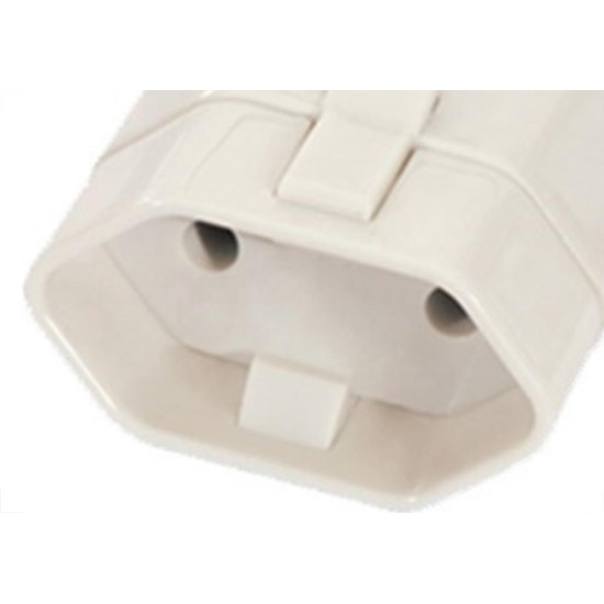 Pino Femea 2 Polos Fame 10A Branco Pino Femea 2 Polos Fame 10A Branco
