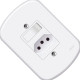 Conjunto Fame 4X2 Branco Com Placa 1Paralelo+Tomada 10A 