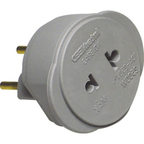Pino Adaptador (Entrada =2 Redondo/Saida =2 Universal) Interneed Cinza 37804 - Kit C/10 Pino Adaptador (Entrada =2 Redondo/Saida =2 Universal) Interneed Cinza 37804 - Kit C/10