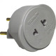Pino Adaptador (Entrada =2 Redondo/Saida =2 Universal) Interneed Cinza 37804 - Kit C/10 Pino Adaptador (Entrada =2 Redondo/Saida =2 Universal) Interneed Cinza 37804 - Kit C/10