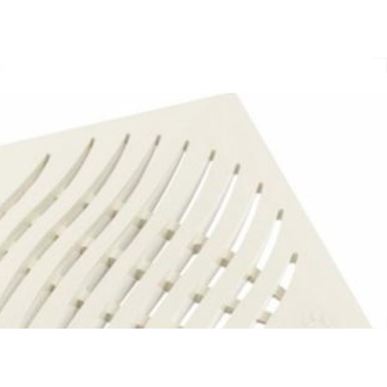 Grelha Plastica Tigre Quadrada Branca 10X10 