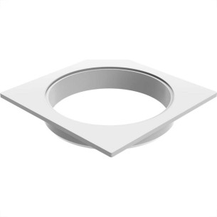 Porta Grelha Quadrada Tigre Branca 10Cm - Kit C/12 Porta Grelha Quadrada Tigre Branca 10Cm - Kit C/12