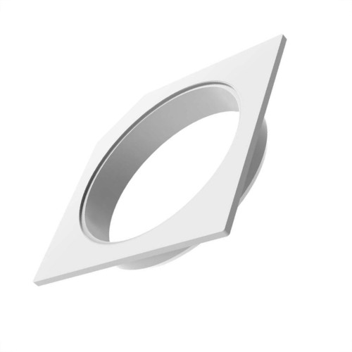 Porta Grelha Quadrada Tigre Branca 15Cm - Kit C/6