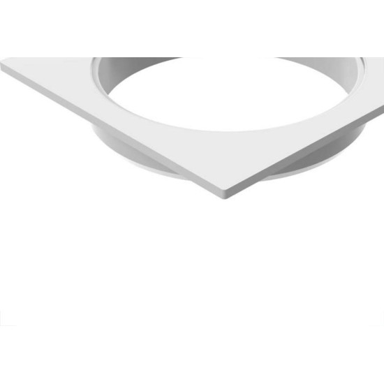 Porta Grelha Quadrada Tigre Branca 15Cm - Kit C/6