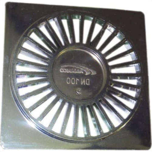 Grelha Plastica Amanco Quadrada Cromada 10X10 90604 Grelha Plastica Amanco Quadrada Cromada 10X10 90604