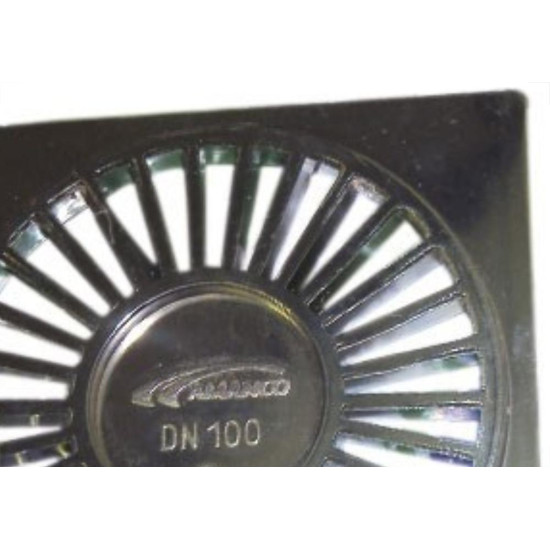 Grelha Plastica Amanco Quadrada Cromada 10X10 90604 Grelha Plastica Amanco Quadrada Cromada 10X10 90604