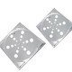 Grelha Plastica Amanco Quadrada Cromada 15X15 90605 Grelha Plastica Amanco Quadrada Cromada 15X15 90605