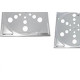 Grelha Plastica Amanco Quadrada Cromada 15X15 90605 Grelha Plastica Amanco Quadrada Cromada 15X15 90605