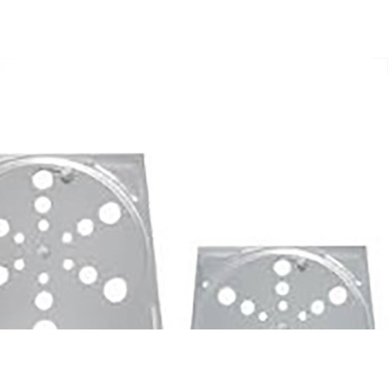 Grelha Plastica Amanco Quadrada Cromada 15X15 90605 Grelha Plastica Amanco Quadrada Cromada 15X15 90605