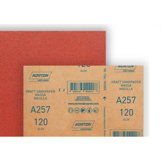 Lixa Massa Norton 120 A257 - Kit C/50