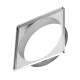 Porta Grelha Quadrada Amanco Cromada 10Cm 90608 Porta Grelha Quadrada Amanco Cromada 10Cm 90608