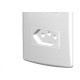 Conjunto Siena 4X2 Branco Com Placa (2Tomadas 10A-V) 6083 Conjunto Siena 4X2 Branco Com Placa (2Tomadas 10A-V) 6083