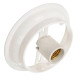 Kit C/2 - Plafonier Pvc Pavilonis 510 Branco Redondo Soqu...