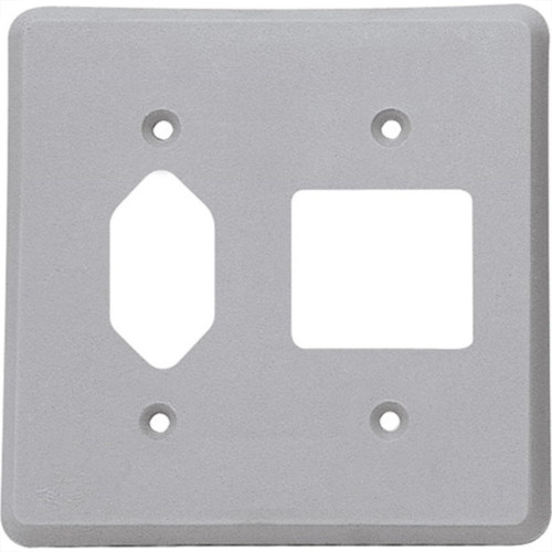 Placa Perlex 4X4 (2 Saida+Tomada) 13Pl2/1T Placa Perlex 4X4 (2 Saida+Tomada) 13Pl2/1T