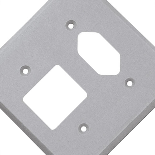 Placa Perlex 4X4 (2 Saida+Tomada) 13Pl2/1T Placa Perlex 4X4 (2 Saida+Tomada) 13Pl2/1T