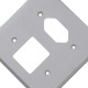 Placa Perlex 4X4 (2 Saida+Tomada) 13Pl2/1T Placa Perlex 4X4 (2 Saida+Tomada) 13Pl2/1T