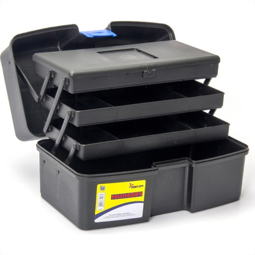 Caixa Ferramenta Polymer 14'' Com 2 Bandejas + 1 Estojo 4043X