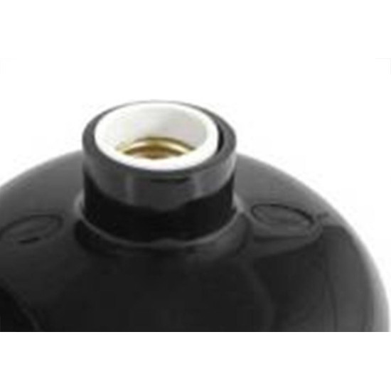 Plafonier Pvc Perlex Preto Redondo Soquete Porcelana E27 125/0 Plafonier Pvc Perlex Preto Redondo Soquete Porcelana E27 125/0