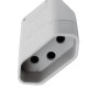 Pino Femea 2 Polos+Terra Perlex 20A Cinza 2046Cz Pino Femea 2 Polos+Terra Perlex 20A Cinza 2046Cz