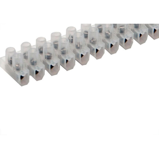 Conector Barra Brasfort Plastico 12 Polos 6Mm 8456 - Kit C/10 Conector Barra Brasfort Plastico 12 Polos 6Mm 8456 - Kit C/10