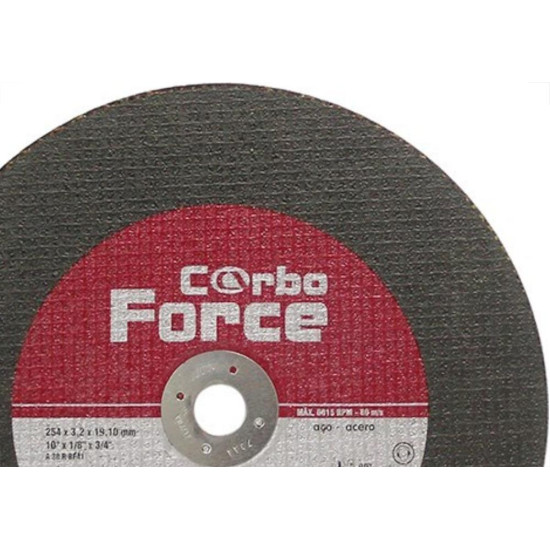 Disco De Corte Para Ferro Carborundum 10 X 1/8 X 3/4 2 Telas Disco De Corte Para Ferro Carborundum 10 X 1/8 X 3/4 2 Telas