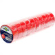 Fita Isolante Brasfort 10M X 19Mm Vermelha 8650 - Kit C/10 Fita Isolante Brasfort 10M X 19Mm Vermelha 8650 - Kit C/10