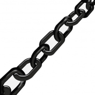 Corrente Pvc Caiado 15X25M Preta 