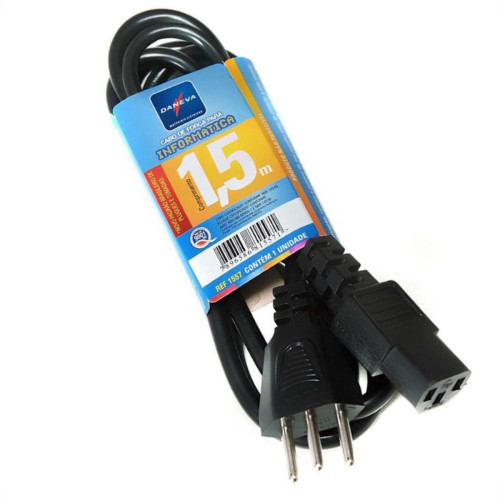 Cabo Forca Micro/Fax Daneva 1,5M 1557 Blister Dn 1557 Cabo Forca Micro/Fax Daneva 1,5M 1557 Blister Dn 1557