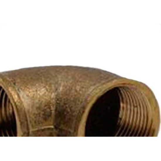 Cotovelo Latao Metais Rei 90X3/4'' Rosca Rosca Amarelo 10035