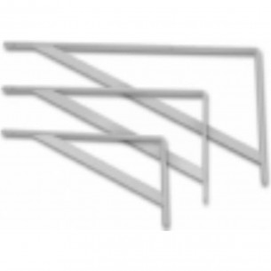 Suporte Prateleira Biehl Leve Branco/Epoxi Modelo 25 - Kit C/12