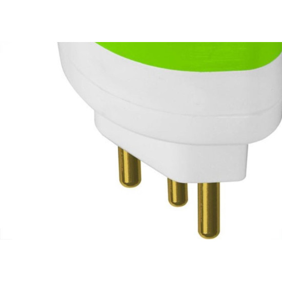 Pino Adaptador (Entrada =3 Redondo/Saida =2 Chato+Redondo) Daneva 10A Branco Dn1630 - Kit C/12 Pino Adaptador (Entrada =3 Redondo/Saida =2 Chato+Redondo) Daneva 10A Branco Dn1630 - Kit C/12