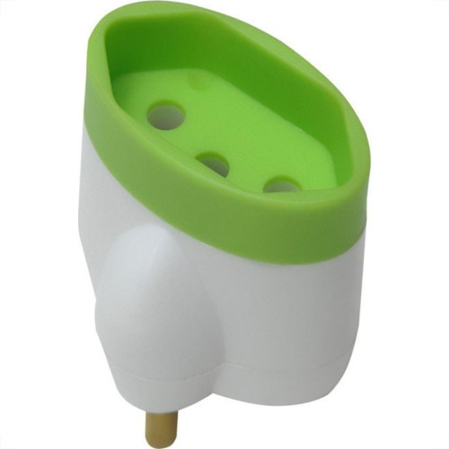 Pino Adaptador (Entrada =2 Chato+Redondo/Saida =3 Redondo) Daneva 15A Branco Dn1633 - Kit C/12 Pino Adaptador (Entrada =2 Chato+Redondo/Saida =3 Redondo) Daneva 15A Branco Dn1633 - Kit C/12