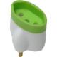 Pino Adaptador (Entrada =2 Chato+Redondo/Saida =3 Redondo) Daneva 15A Branco Dn1633 - Kit C/12 Pino Adaptador (Entrada =2 Chato+Redondo/Saida =3 Redondo) Daneva 15A Branco Dn1633 - Kit C/12