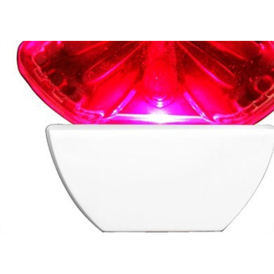 Abajur Noturno Brasfort Led Borboleta 127V Rosa 8855