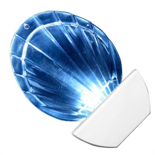 Abajour Noturno Brasfort Led Concha 220V Branco 8665 Abajour Noturno Brasfort Led Concha 220V Branco 8665
