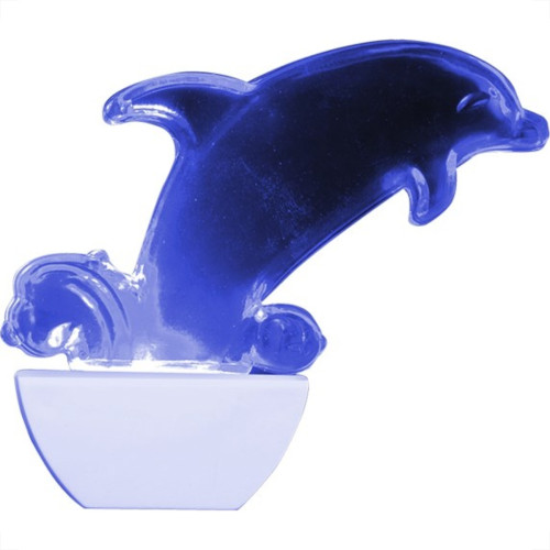 Abajour Noturno Brasfort Led Golfinho 220V Azul 8672 Abajour Noturno Brasfort Led Golfinho 220V Azul 8672