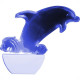 Abajour Noturno Brasfort Led Golfinho 220V Azul 8672 Abajour Noturno Brasfort Led Golfinho 220V Azul 8672